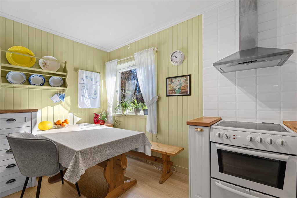 Det er også plass til en koselig frokostkrok.